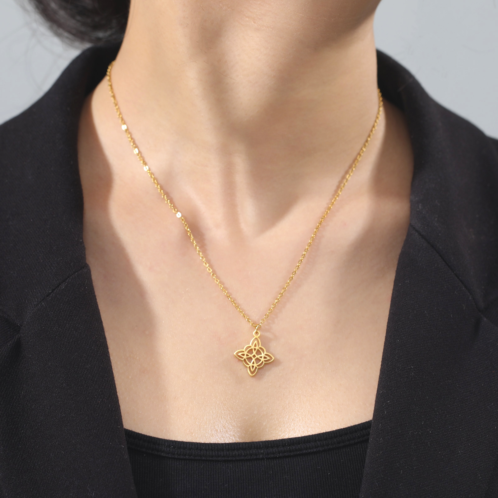 Notta Dawapara Witch NOT Celtics Knot Cross Cross Wiccan Protezione Amulet Amul…
