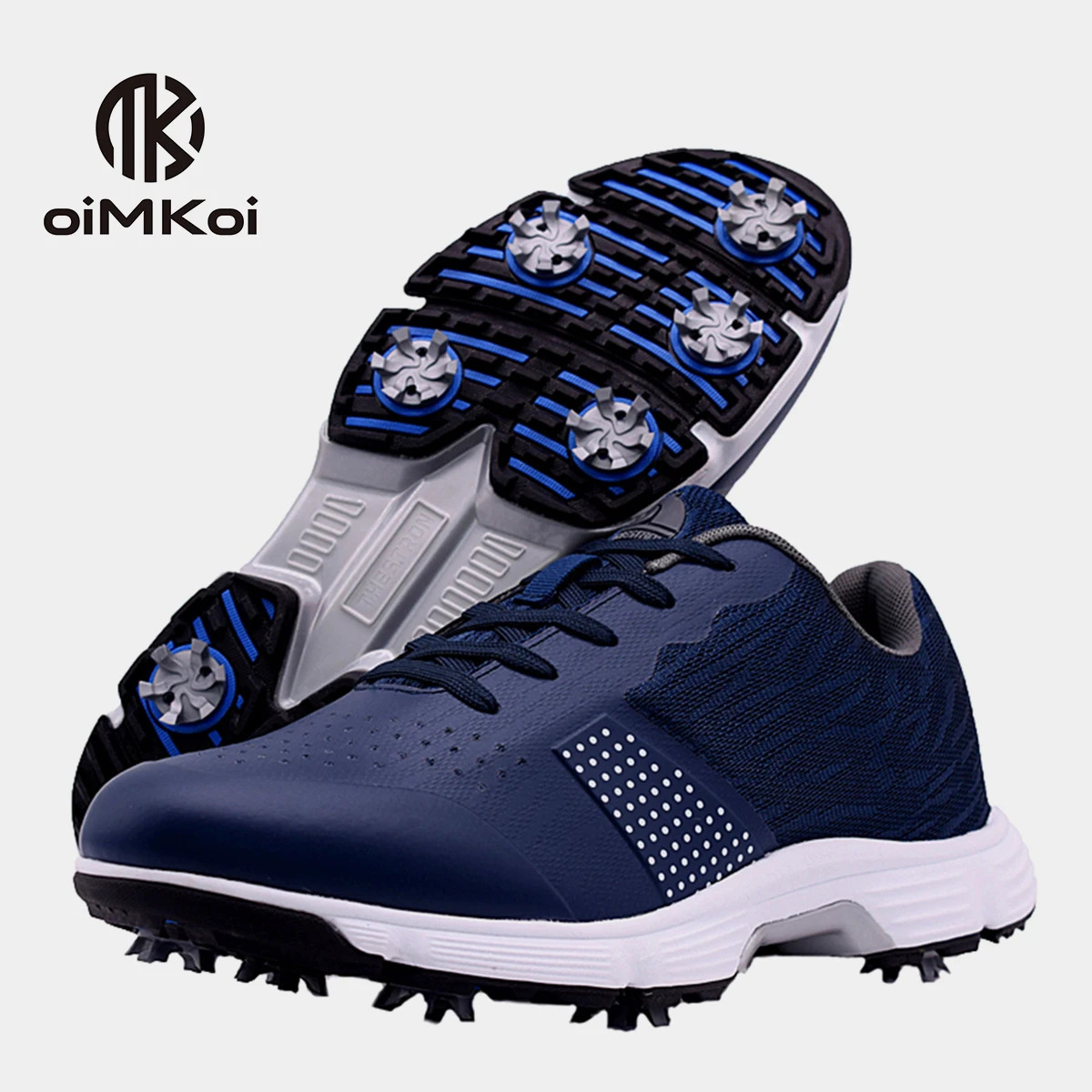 OIMKOI Professional Mens Golf Shoes Mens Waterproof and Anti Slip Golf Training Shoes 240626
