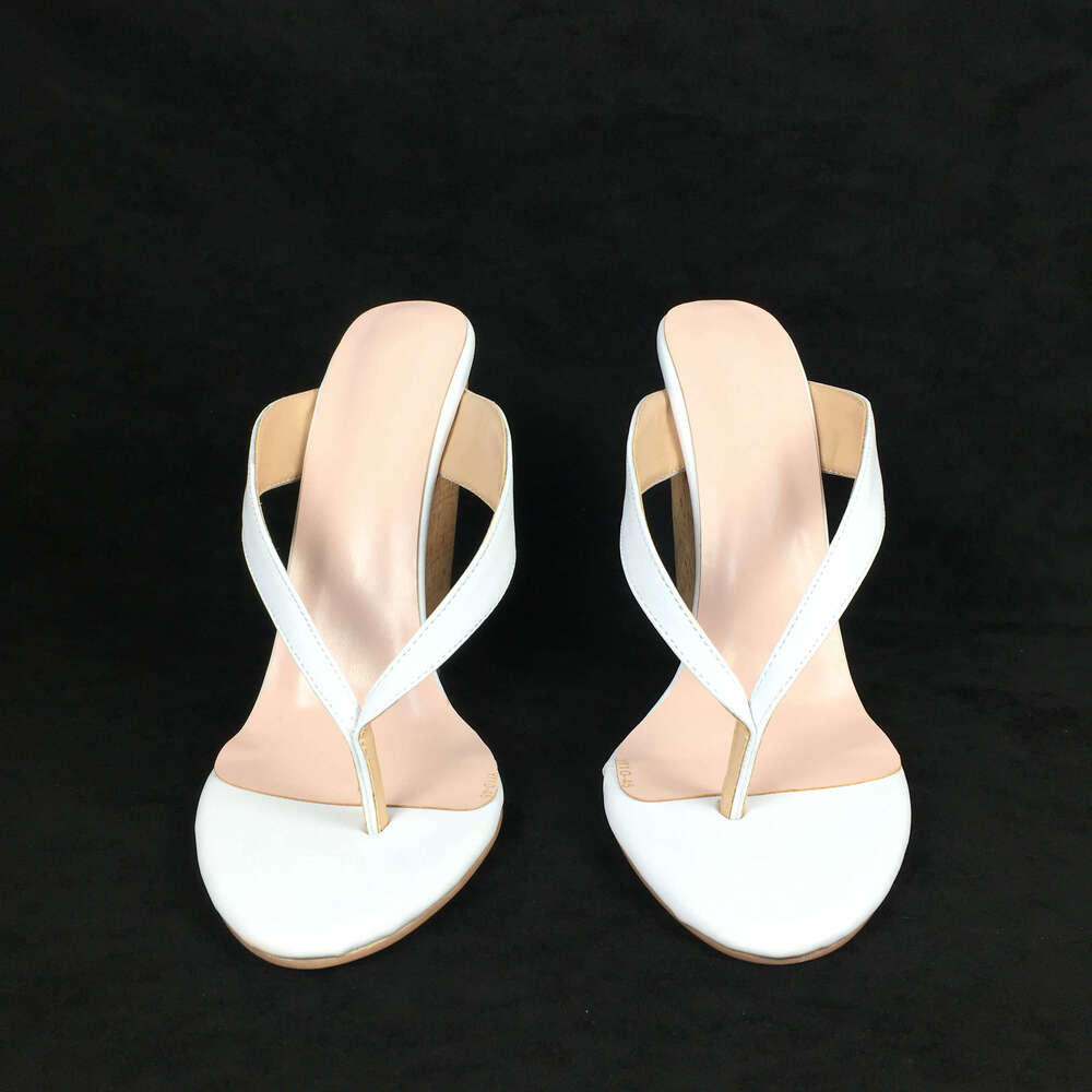 Summer Women's Wedges Sandals Customized Shoes Flip ps Slipper High Heels Comfort Mules Casual Footwear White Black Aimirlly