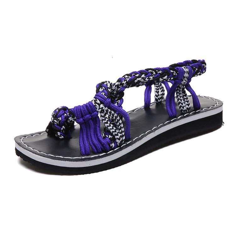 Summer Colored Rope Knot Beach Set Toe Large Women S Sandals ddmythur ddmythur