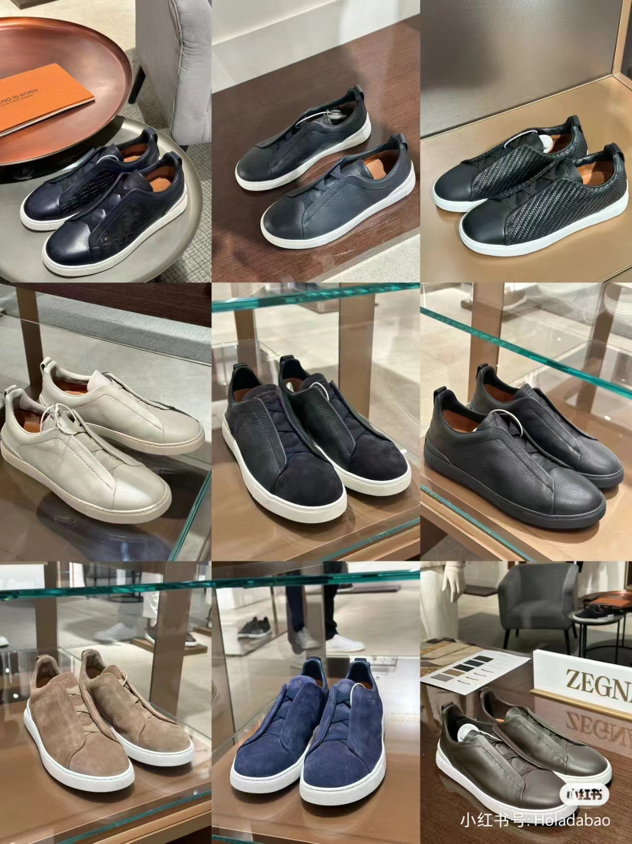 zegna shoes Ermenegildos zegna trainer sneaker casual shoes for men women Lace-Up business social party quality leather chunky sneakers formal mens outdoor shoes