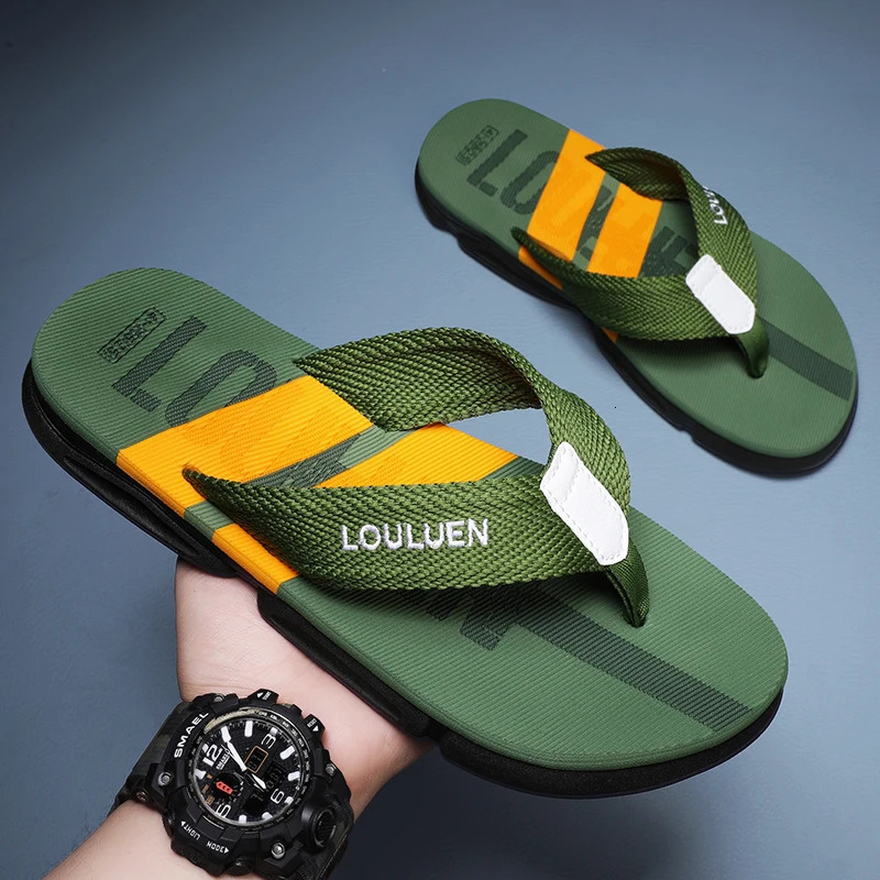 Mens Flip Flops Men Home Slippers Casual Beach Shoes Size 39-45 250228