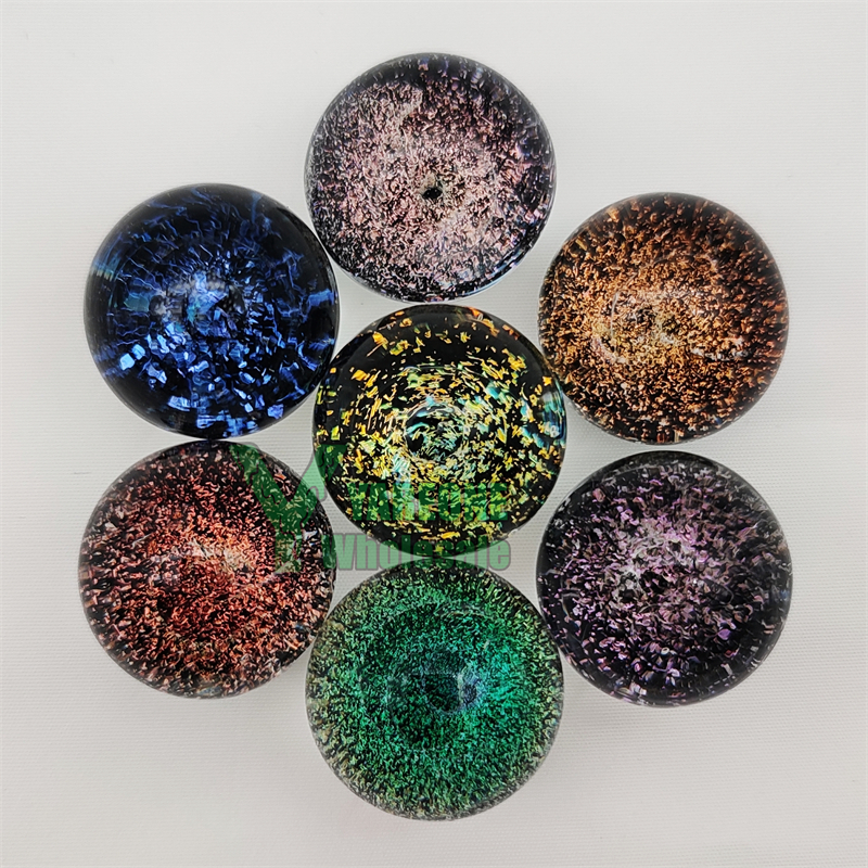 Handmade Dichro Glass Marbles Terp Balls Pearls 20mm 14mm Galaxy Vortex Marble Tops YAREONE Wholesale