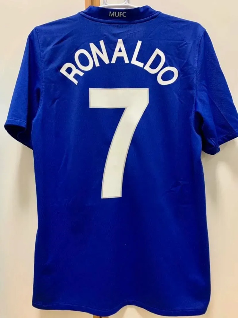 07 08 Retro Soccer Jerseys manchesteers United Long Sleeved Ronaldo Rooney Giggs Nani 2006 Home Away Scholes Tevez Vintage Classic mens kid kits Footb