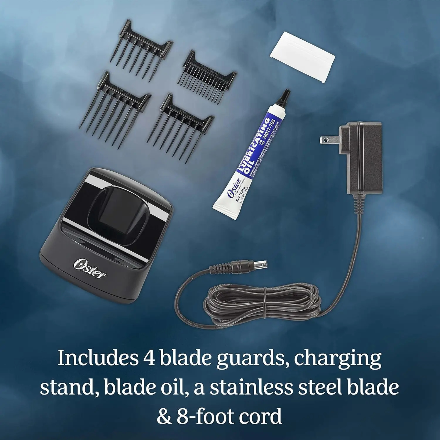 Oster Professional Cordless Hair Clippers Fast Feed for Barbers and Cutting with Detachable Blade Burgundy 240619