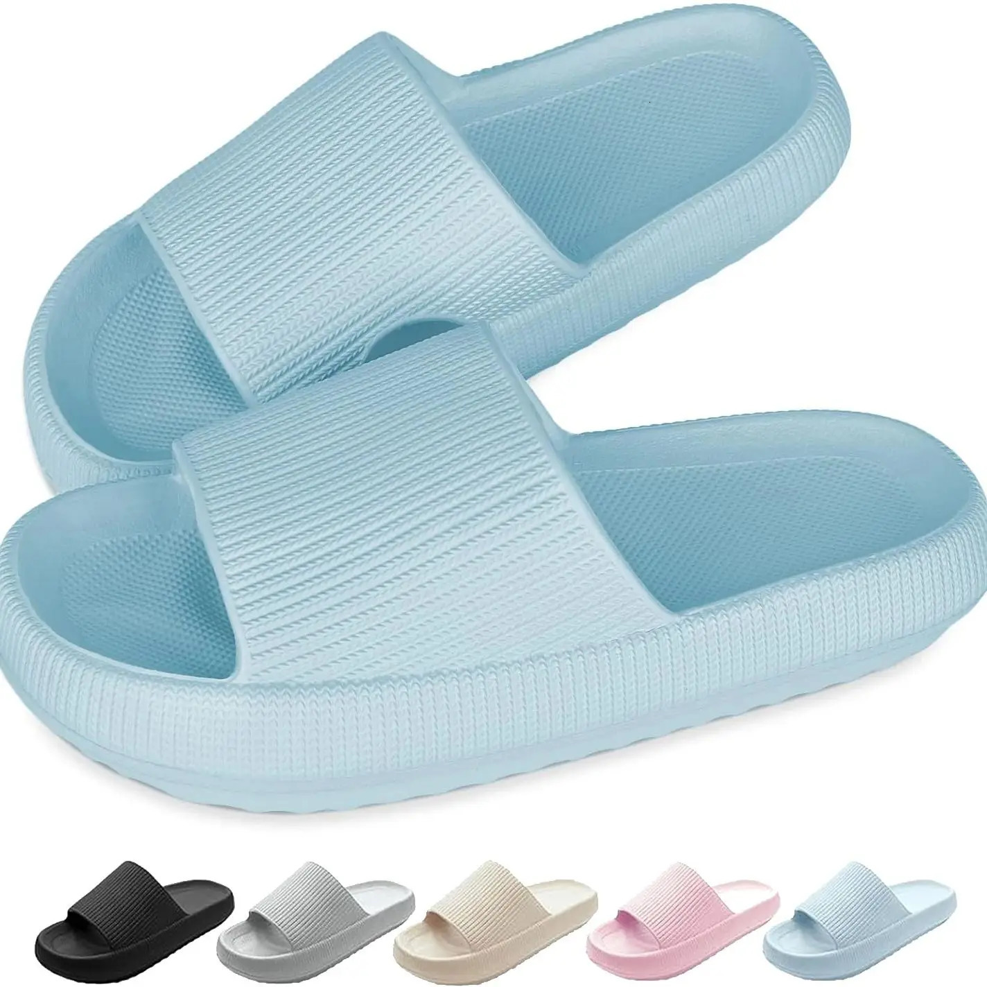 Women Men Cloud Pillow Sliders Super Soft Cozisliders Slippers Sliders Shower Pool Summer Flip Flop House Slides Indoor Outdoor 240701