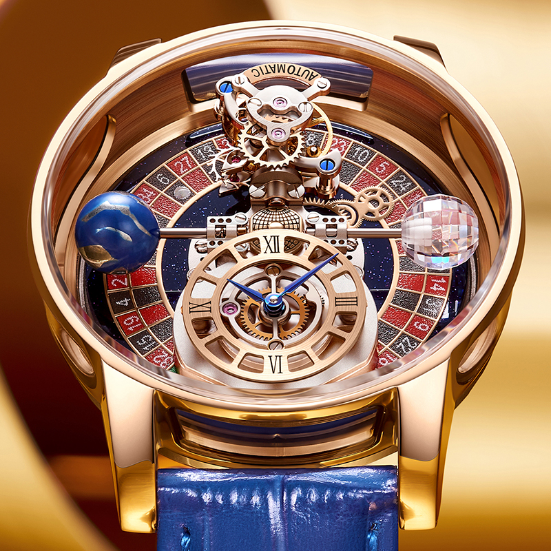 Russian Roulette Celestial Series Quartz Watch Men's Astronomical Casino Las Vegas Men's Watch