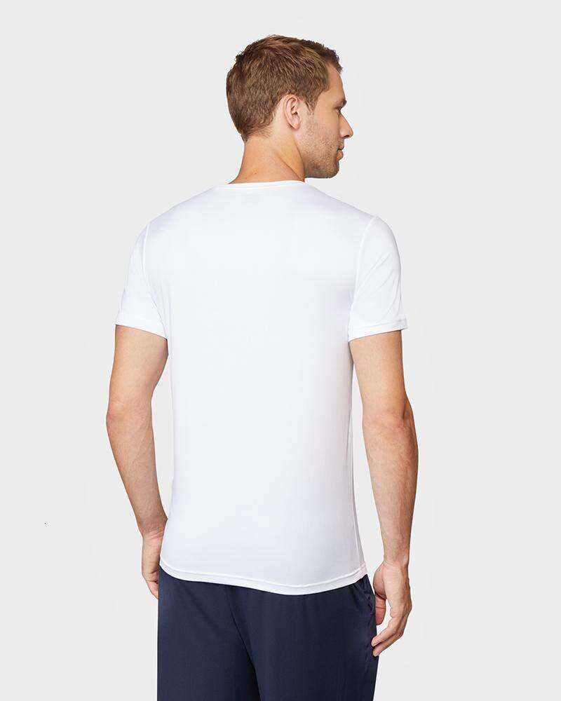 Mens designer t shirt Classic Crew T-Shirt summer 4-Way Stretch | Moisture Wicking Casual T-shirts