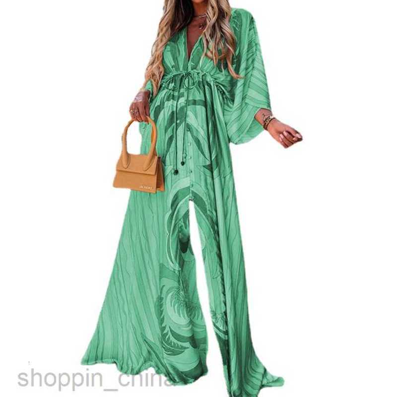 Basic Casual Dresses Women Spring/Summer New Sexy V-neck Lace up Single breasted Beach Dress for Women