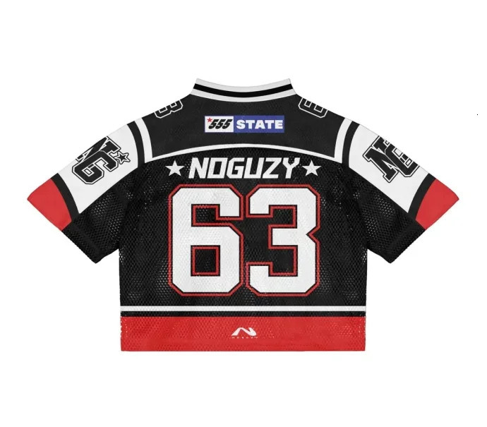 High street trendy sportswear series olive letter striped short-sleeved T-shirt Gothic retro y2k Harajuku versatile couple tops 240626