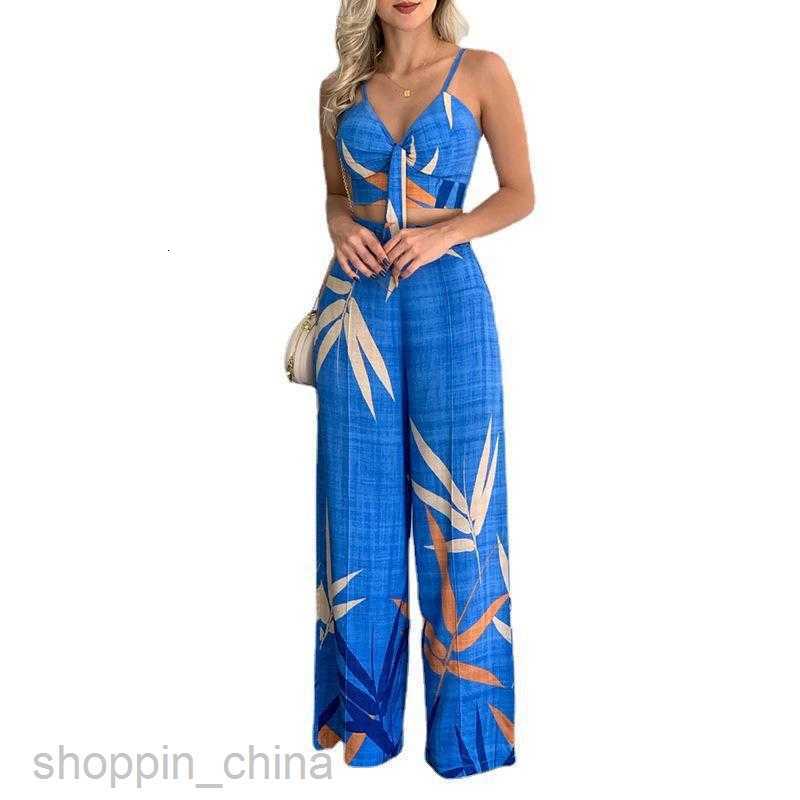 Women's Two Piece Sets Pants Summer Women's Personalized Temperament Straight pants Sexy Fashion Casual Set