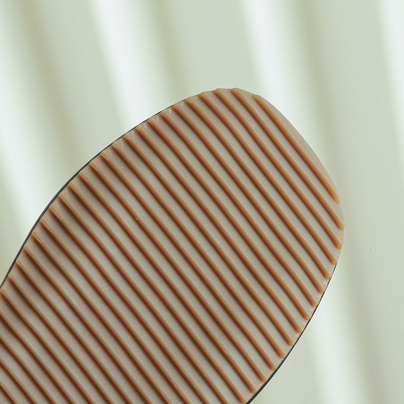 Women's New Spring/Summer Round Open Toe Thick Bottom Buckle Elastic Belt Leather Cowhide Middle Heel Roman Sandals