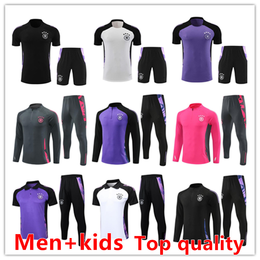 24 25 Germany soccer tracksuit Long Zip Jacket Set KROOS GNABRY WERNER GOTZE Brazil Sportswear football shirt 23 New Germany Training Suit Men kids kit