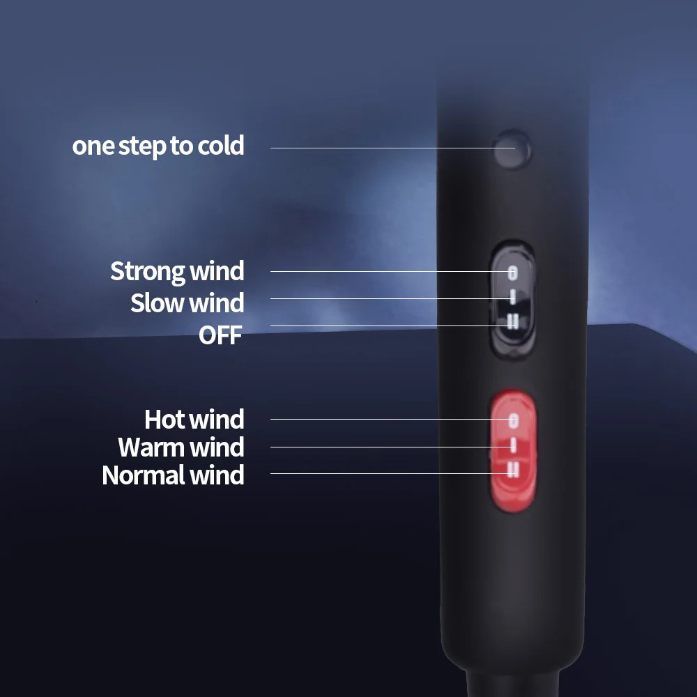 RESUXI 2500W High Power Hair Dryer Hair Salon Home Use Anion Electric Blow Dryer Fast Dry Hair Styling Ladies Blow Dryer 240624