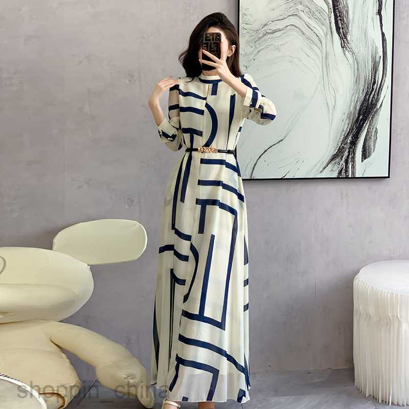 Basic Casual Dresses Women Women's Elegant and High end New Spring/Summer Super Long Style Temperament Long Dress