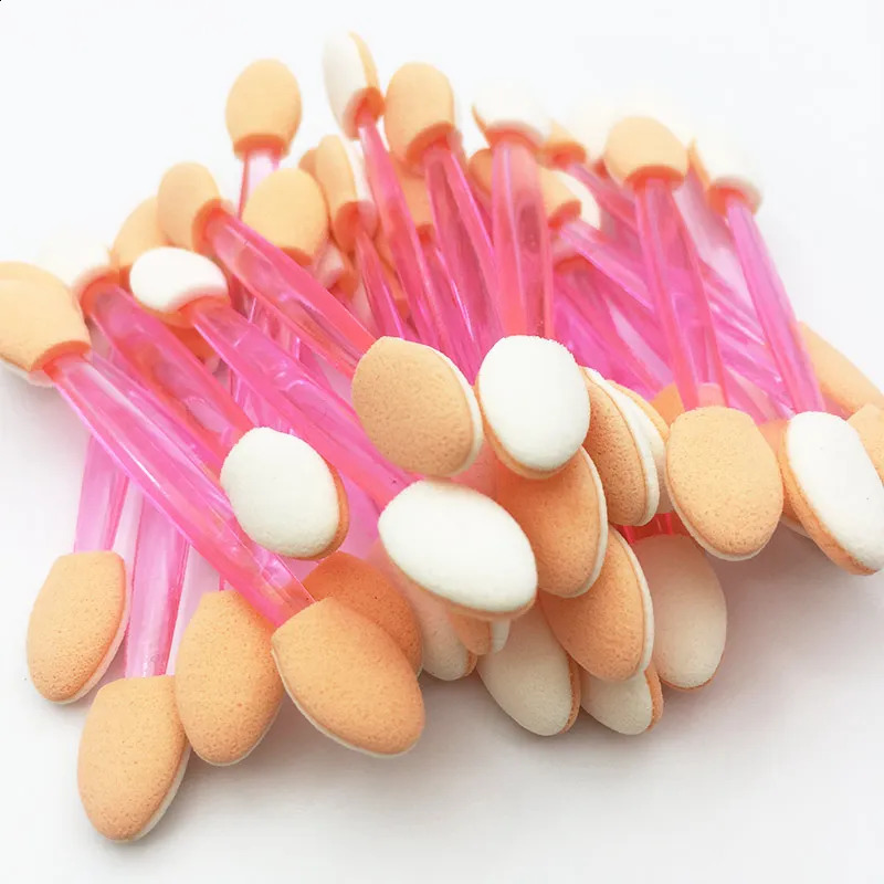 Disposable Eyeshadow Brushes Dual Sided Sponge Nylon Sets Kits Eye Shadow Brushes Makeups For Cosmetic Applicator Makeup 240701