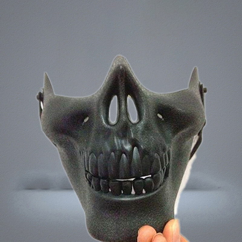 Mask Carnival Gift Scary Skull Skeleton Paintball Lower Half Face face mask warriors Protective Mask For Halloween Party Masks4922800