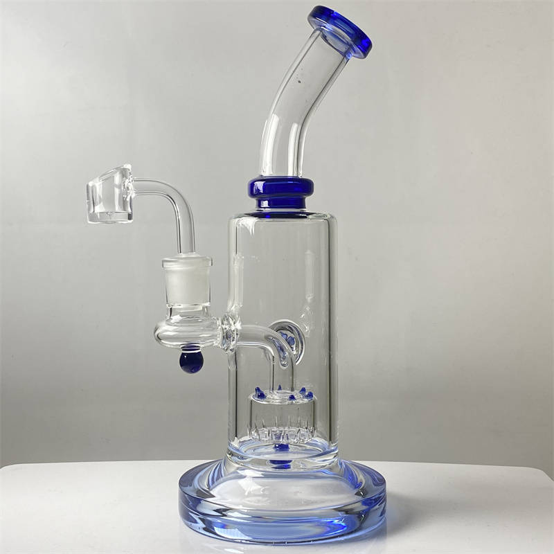 Glass DAB rig showerhead PERC glass drilling rig hookah 9 inches 14mm joint GB363