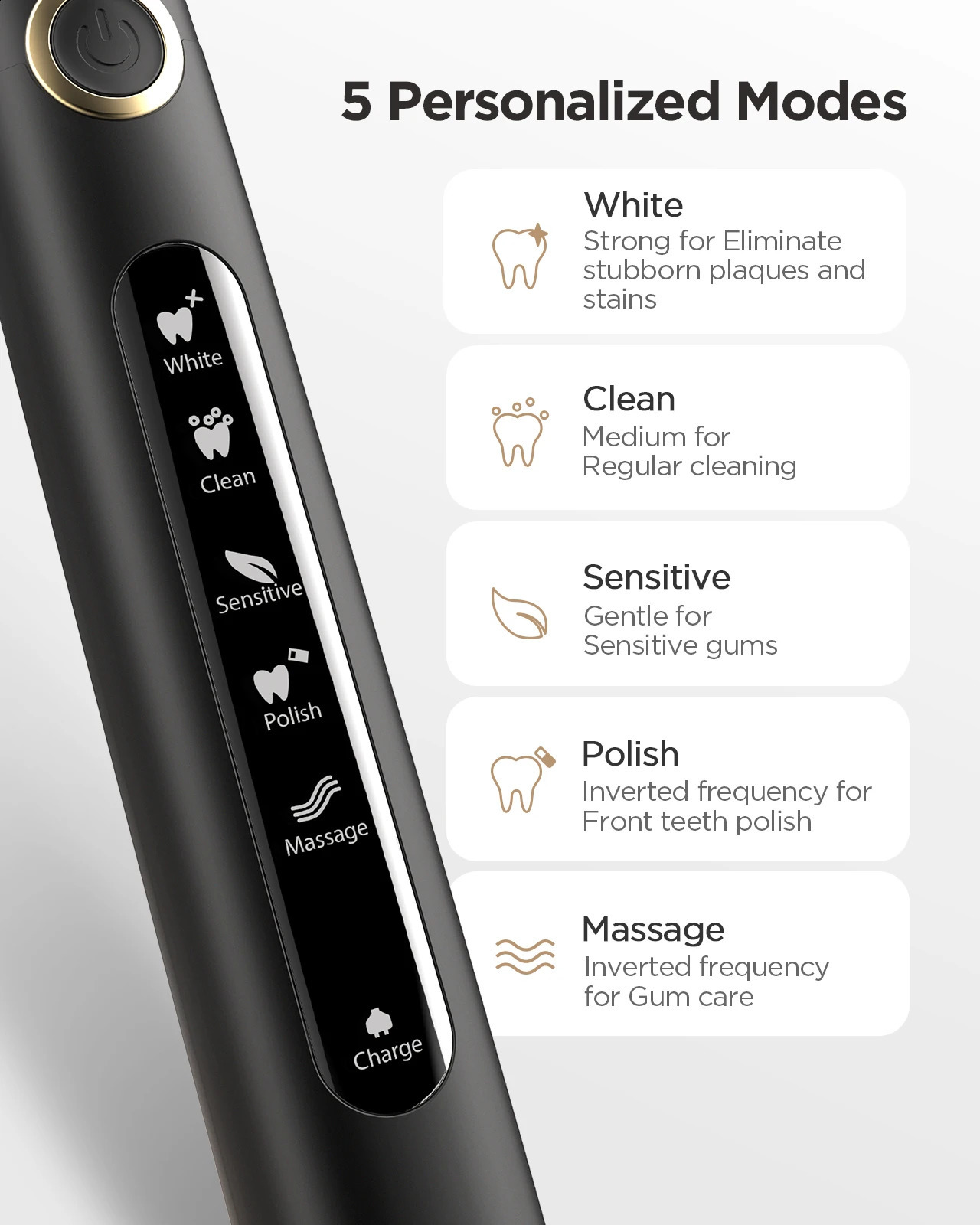 Fairywill Water Dental Flosser Teeth Portable Cordless USB Oral Irrigator Cleaner IPX7 Waterproof Electric Toothbrush 240701