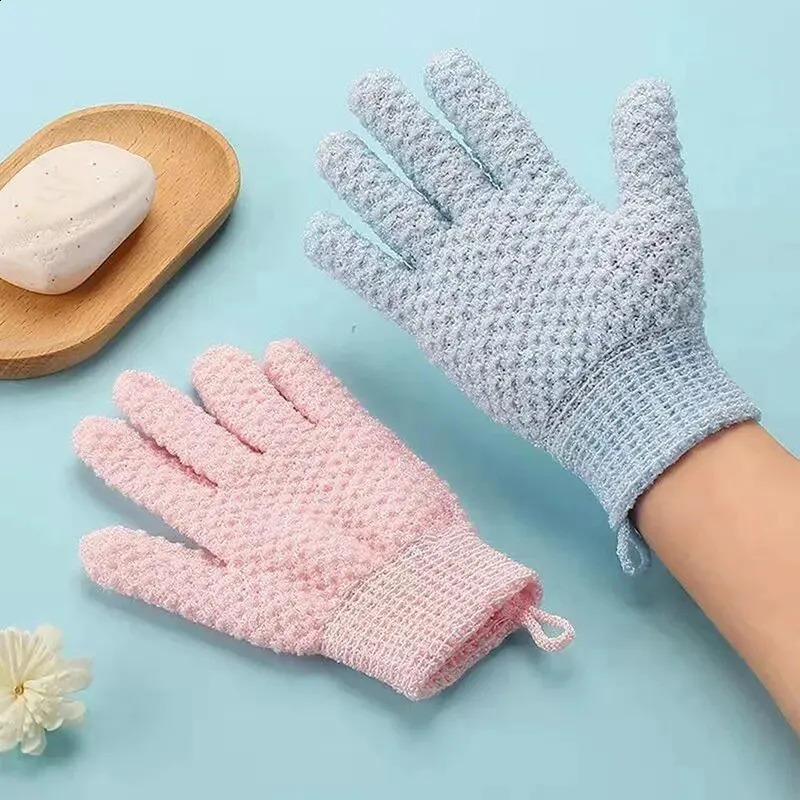 Five Finger Bath Gloves Creative Home Body Massage Sponge Lazy Bath Gloves Massage Elastic Bath Scrub Mud 240701