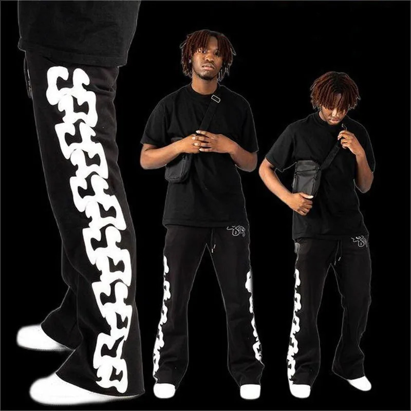 Aesthetic Y2K Cargo Pant Overall Pants Harajuku Fashion Casual Loose Men Rock Straight Wide Leg Pant Hip Hop Streetwear Joggers 240701