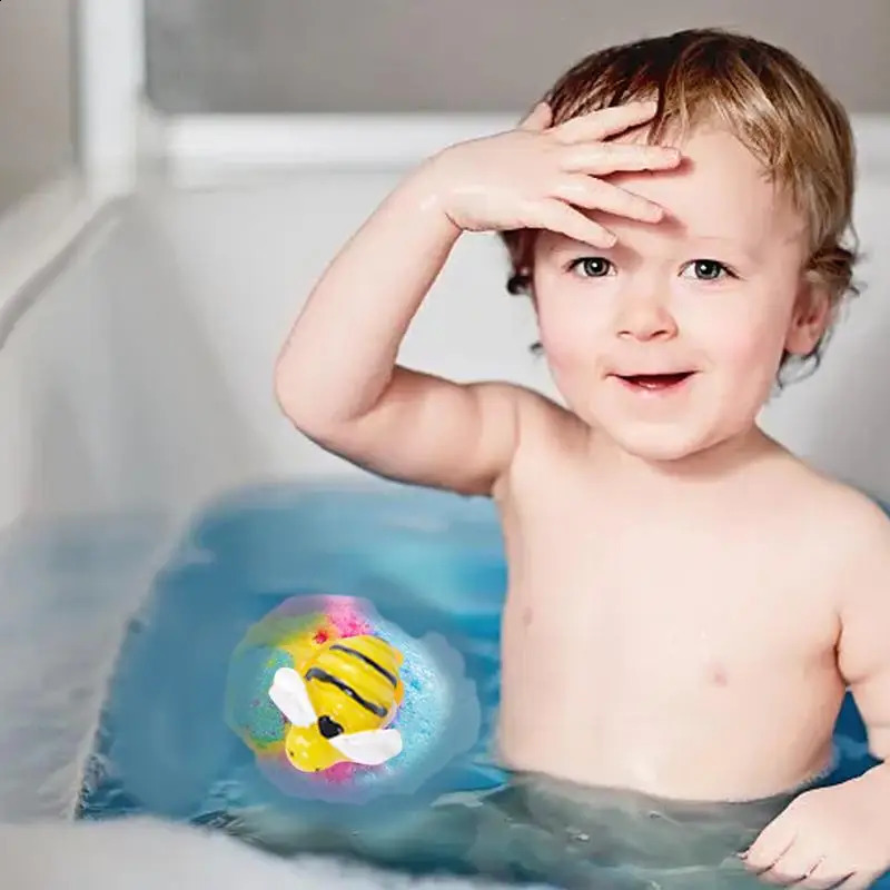 12pcs Bath Balls For Kids With Toys Inside Surprise Bubble Bath Fizzies Vegan Oil Spa Relaxing Children Gift 240701