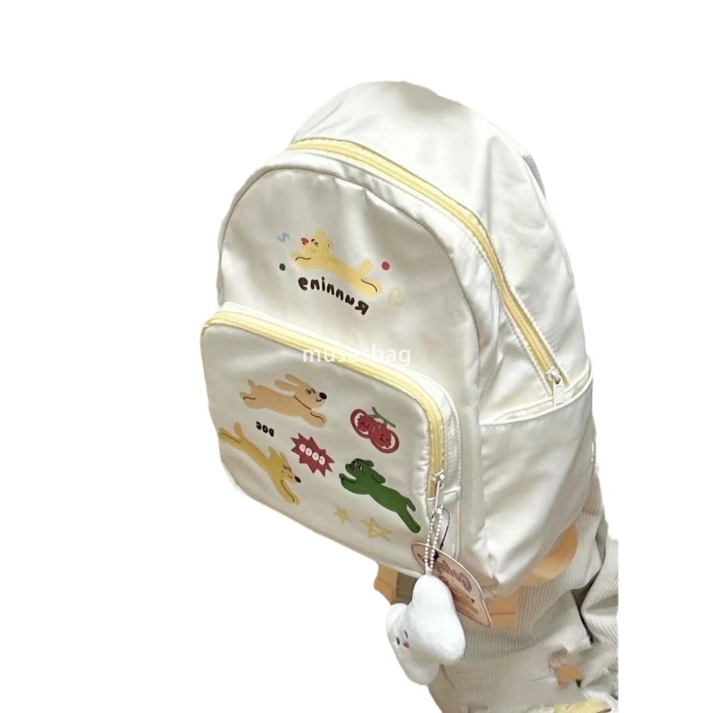 Fashionable Women's High end Baking Dog Classic Retro Backpack Cute Simple Large Capacity Casual New Style Versatile Backpack Student backpack