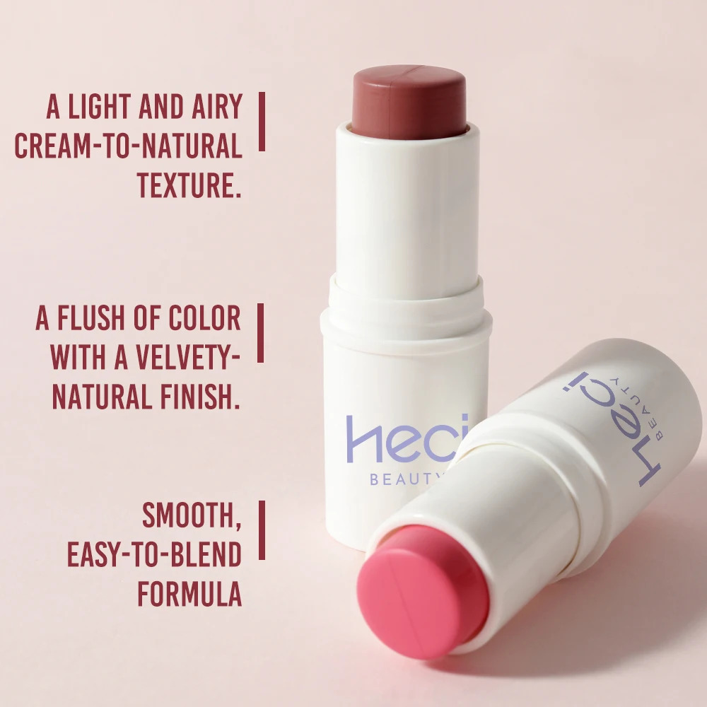 Multi-Tone Creamy Blush Stick Makeup Long-Lasting Waterproof Simple High-End Lip Cheek Tint High Pigment Hydrating Pink Blusher 240702