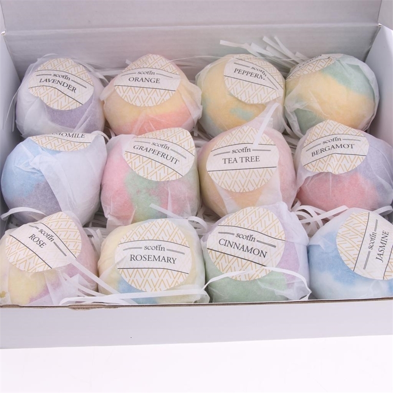Women Scented Bubble Bath Salt Essential Balls Set Kit 70g 240701