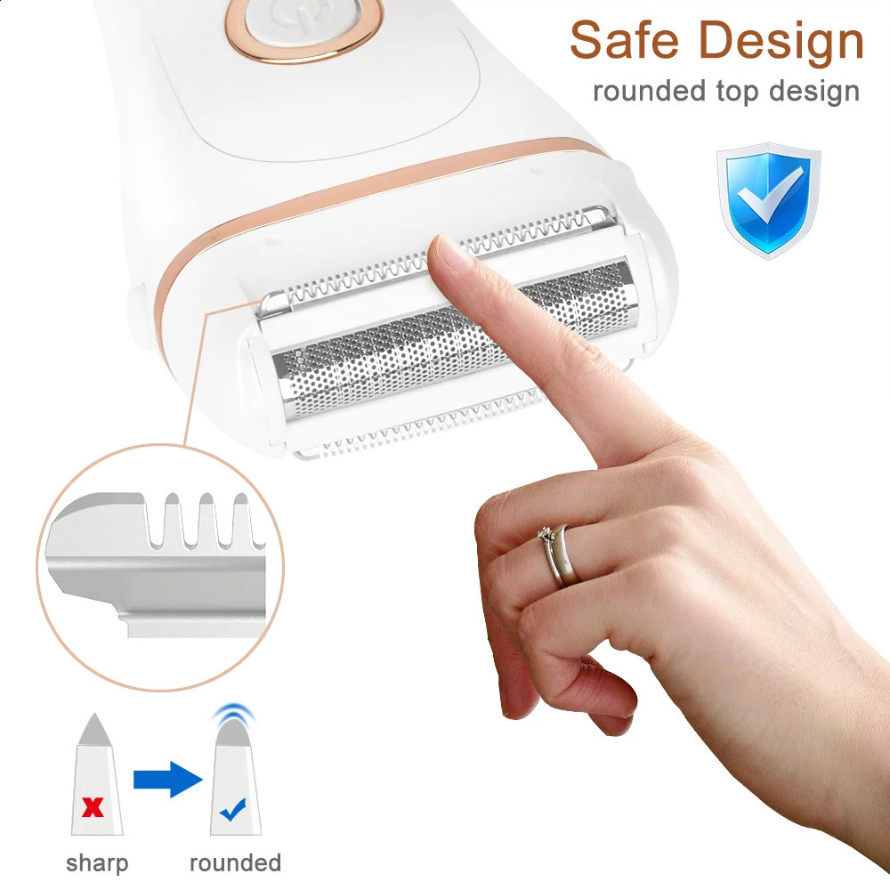 Trimmer for Women Shaver Bikini Painless Lady Razor Electric Epilator Underarm Leg Pubic Hair r Body 240701