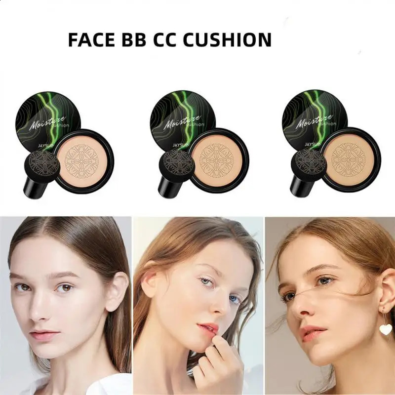 Mushroom Head Air Cushion CC Cream Natural Moisturizing Foundation Concealer Oil-control Makeup Cosmetics BB Cream 240701