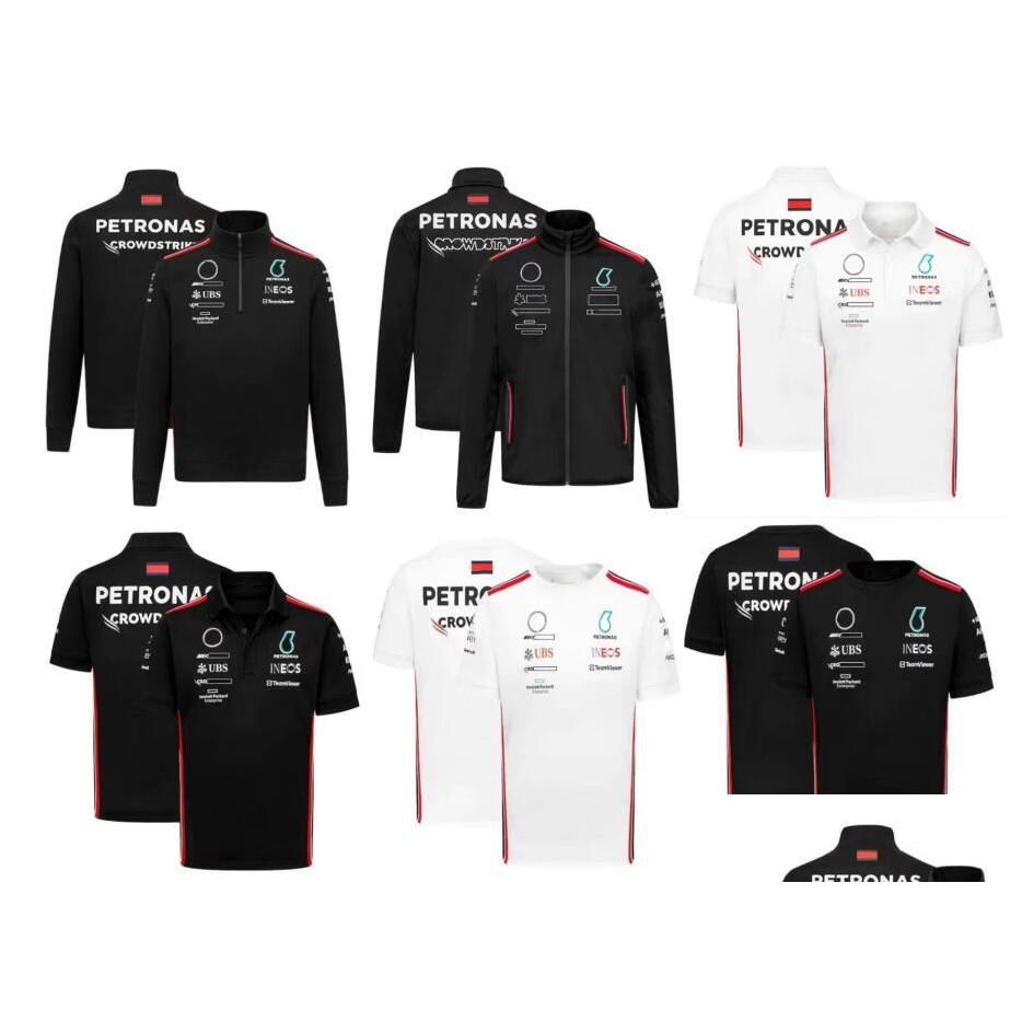 Motorcycle Apparel New F1 Forma 1 Racing Hoodie Summer Short-Sleeved Suit Customized With The Same Style Drop Delivery Automobiles Mot Otoqg
