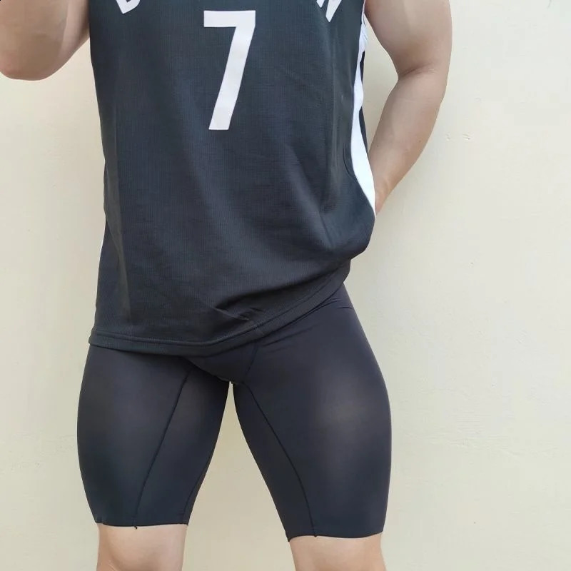 Mens Cool Thin Glossy Shorts Panties Male Plus Size Casual Sleeping Shorts Bottoms Underwear 240701