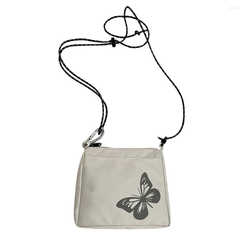 Totes Youth Ladies Simple Versatile Bag Fashion Women Shoulder Oxford Cloth Small Zipper Butterfly Crossbody Handbag zhanyishengli