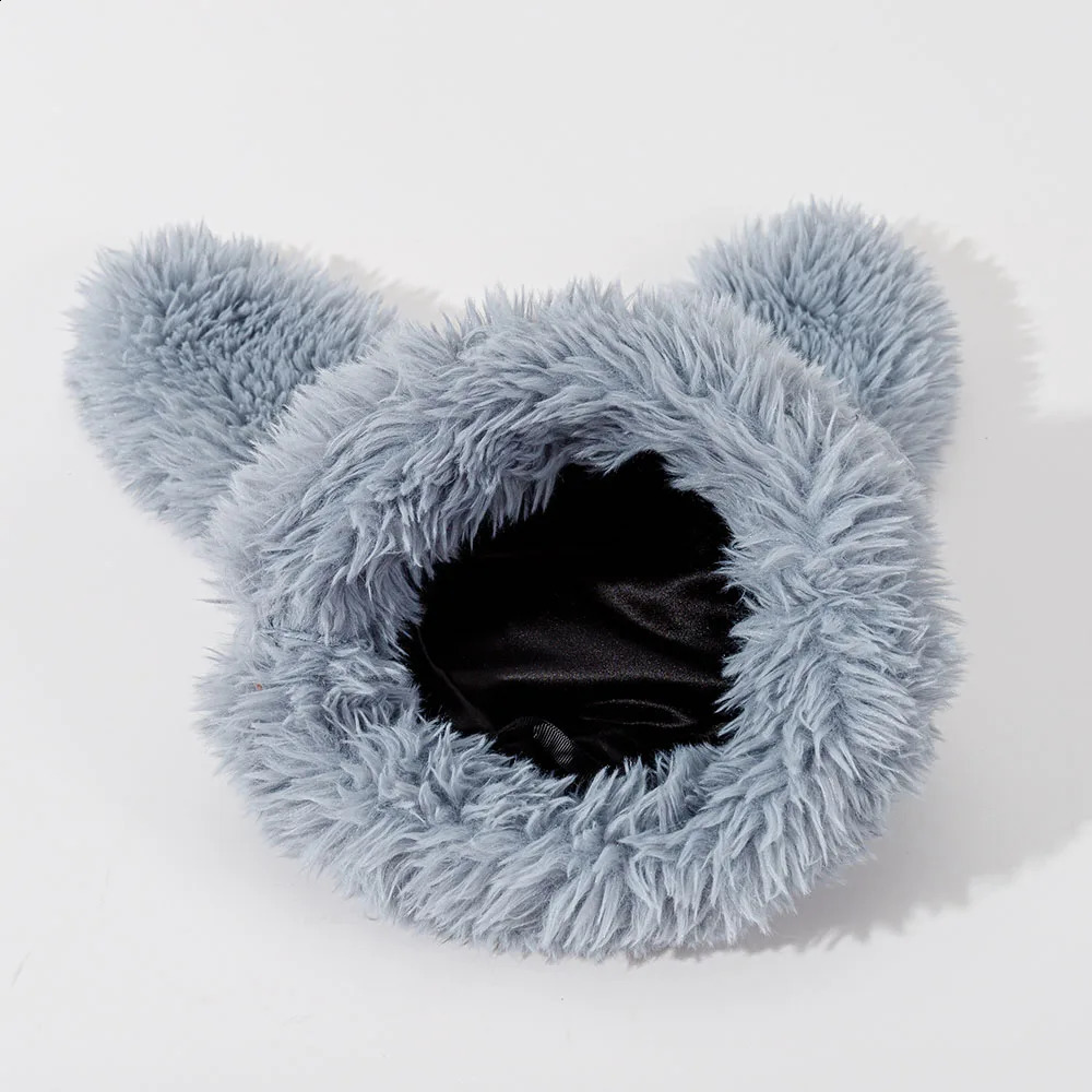 Womens hat bomber ski mask winter hat balaclava mask y2k accessories skullies beanies faux fur Rabbit Ear Hat Halloween Hat 240621