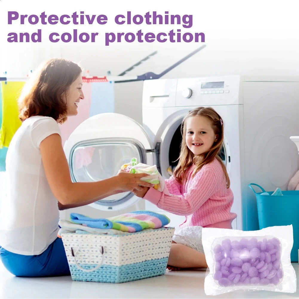 100Pcs Detergent Liquid Capsule Ball Anti Static Washing Clothes Fragrance Beads Lasting for Washing Machine 240701