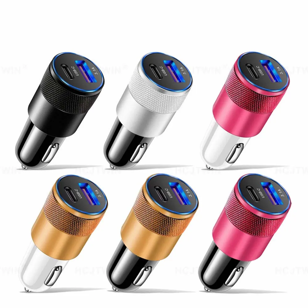 Portable PD+USB 15W Car Charger Battery Charger For 3.1A Car Mobile Phone Car Charger For IPhone 11 12 13 14 XR