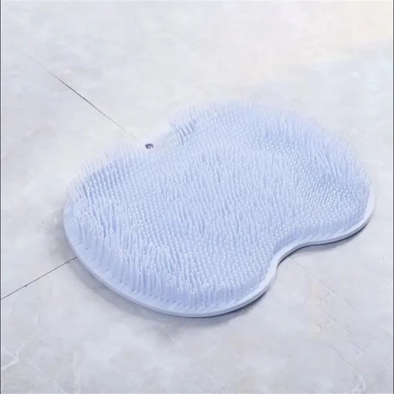 Rubbing Foot Pads Silicone Foot Massaging Tools Bathroom Foot Massage Pads Bathing Foot Brushes Lazy People Bathing Back Mas 240701