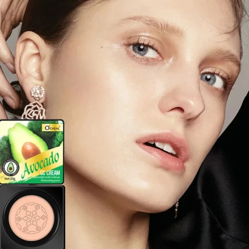 Surprised Foundation Mushroom Head Air Cushion CC Cream Waterproof Brighten Foundation Cream Women Base Makeup Face Korean 240701