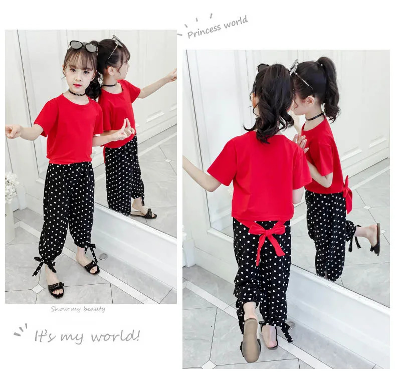 Summer Girls Clothing Sets Children Short Sleeve T-shirt TopsCartoon Poker Skirts Kids Suits Girl Outfits 5 s 240701