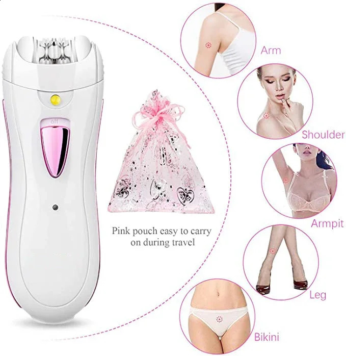 Rechargable Female Epilator Women Shaver Electric Lady Shaving Trimmer Bikini Leg Body Depilador 240701