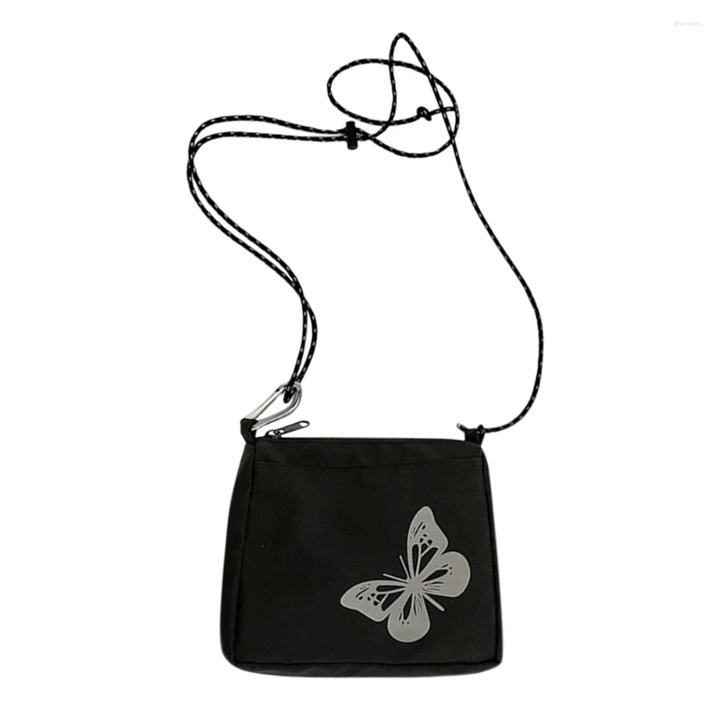 Totes Youth Ladies Simple Versatile Bag Fashion Women Shoulder Oxford Cloth Small Zipper Butterfly Crossbody Handbag zhanyishengli