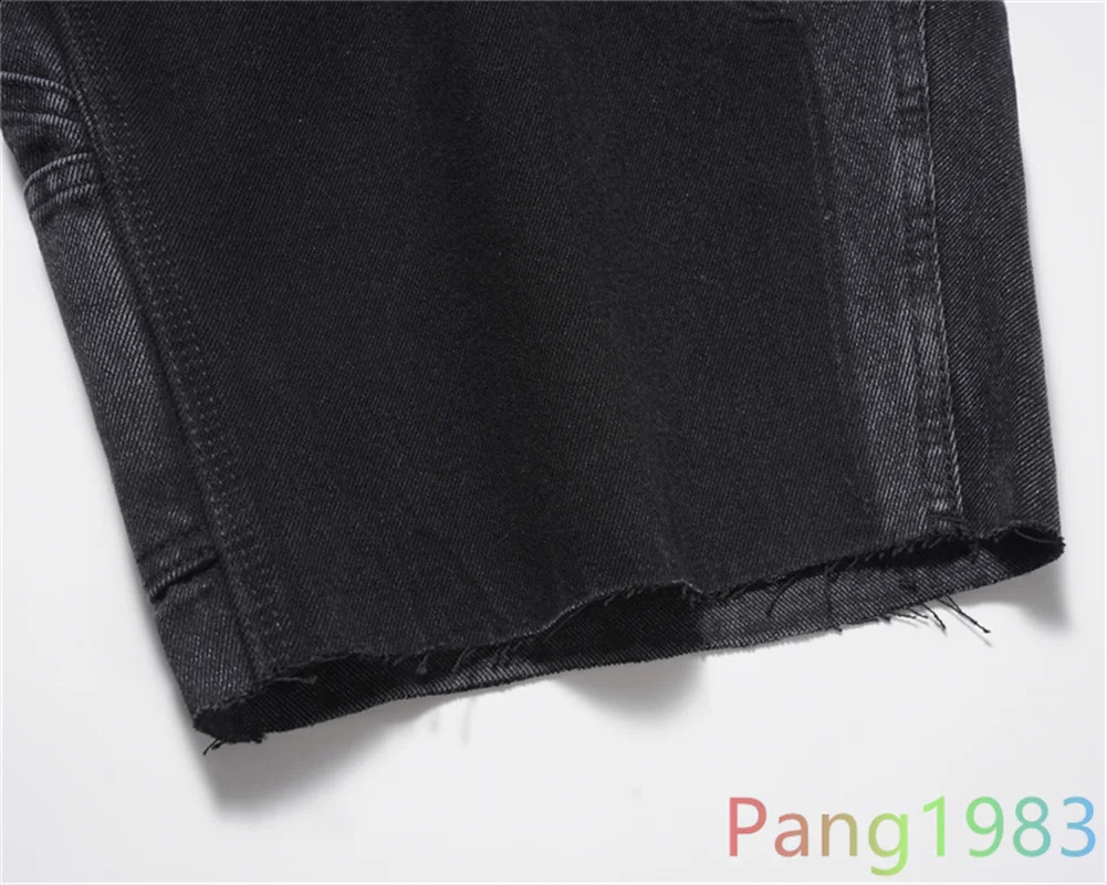 Summer Style Solid Color Denim Shorts Men Women Fashionable Versatile Shorts 240701