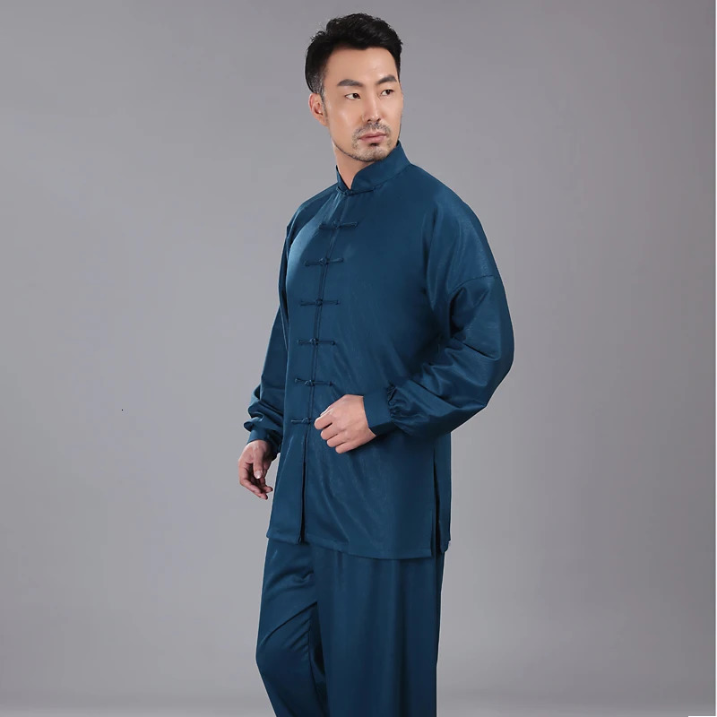 Bamboo fiber Tai Chi martial arts training clothes Wing Chun kung fu uniform male 240619
