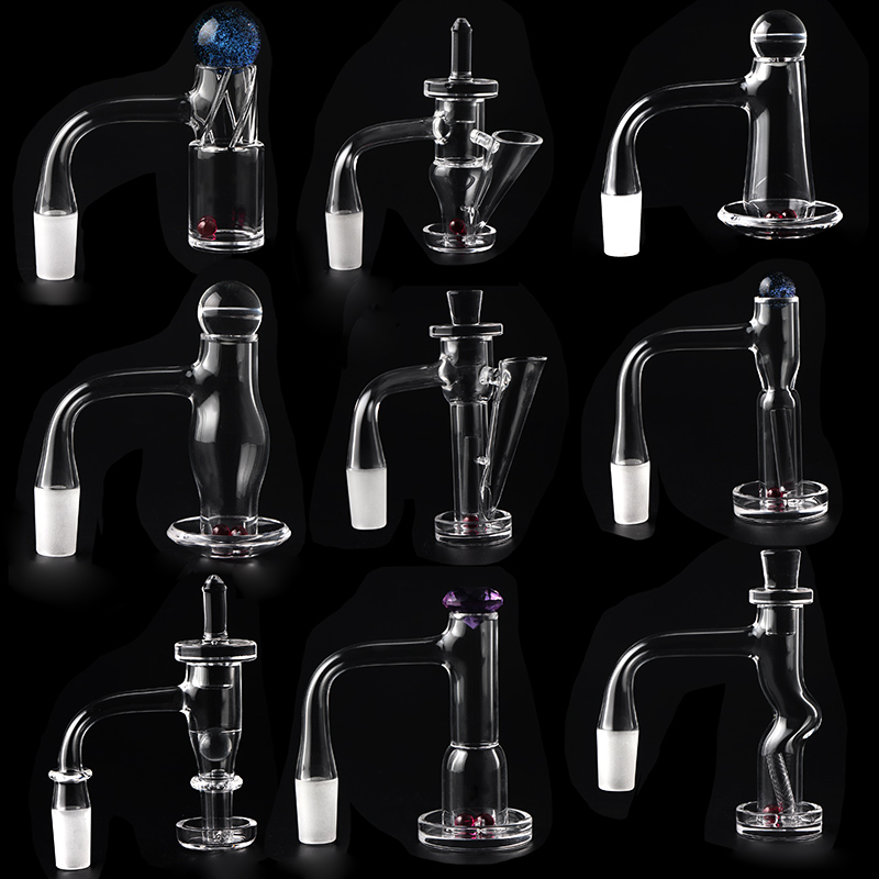 Full Weld Beveled Edge Control Tower Terp Slides Terp Slurpers quartz banger Set 10mm 14mm 45 90 Degrees