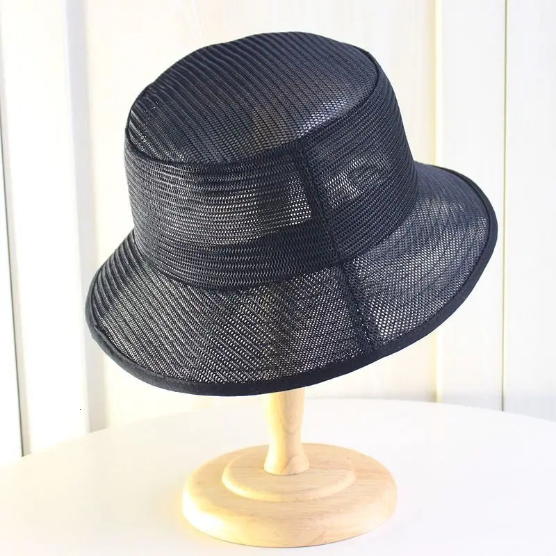 Summer Breathable Mesh Fisherman Hat Big Size Panama Hat Oversize Boonie Cap Men Plus Size Bucket Hat 56-58cm 58-60cm 60-62cm 240626