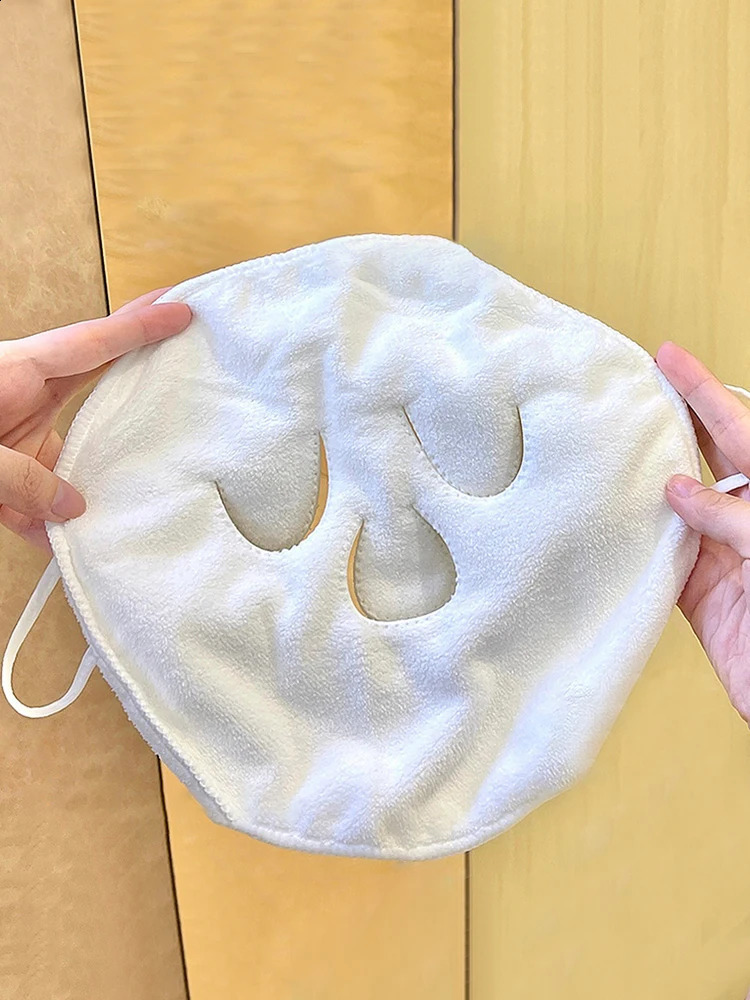 compress towel hanging ear soft skin-friendly steam heating cold compress face towel wet compress irrigation face towel 240701