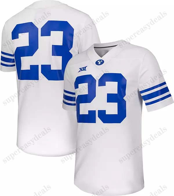Hot Allgeier BYU Cougars 202425 Football Jersey 3 Jaren Hall 12 Puka Nacua 4 Lopini Katoa 5 Dax Milne 66 James Empey 31 Max Tooley 49 Payton Wilgar 12