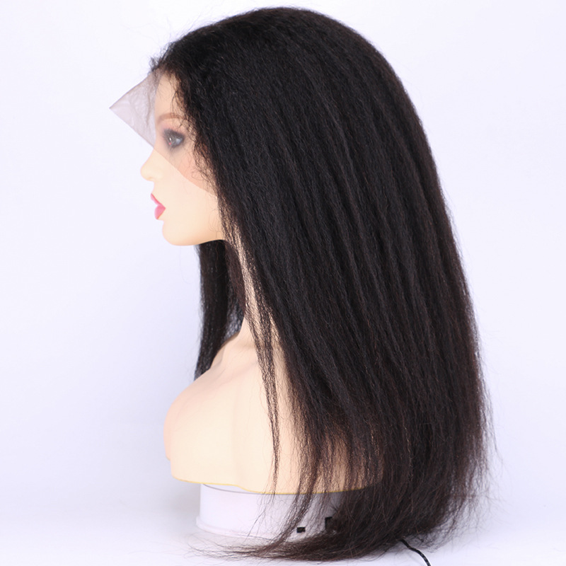 Kinky Straight Wig Full Lace Human Hair Wigs for Black Women 250 Density U Part Wig Yaki Full Lace Wig Lace Front Wigs EverBeauty