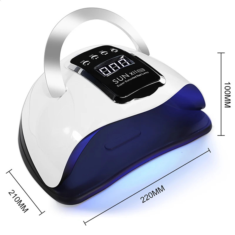 SUN X11 MAX Professional Nail Drying Lamp for Manicure 280W Nails Gel Polish Drying Machine with Auto Sensor UV LED Nail Lamp 240701